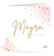 Geburtskarten mit dem Vornamen Mayra