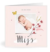 Geboortekaartjes met de naam Mijs