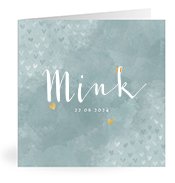 Geboortekaartjes met de naam Mink