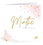Geboortekaartjes met de naam Minthe