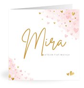 Geboortekaartjes met de naam Mira
