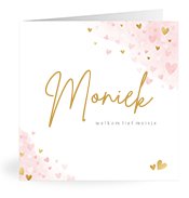 Geboortekaartjes met de naam Moniek