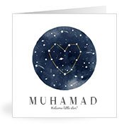 Geburtskarten mit dem Vornamen Muhamad