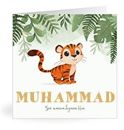 Geburtskarten mit dem Vornamen Muhammad