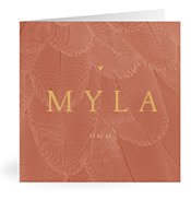 Geboortekaartjes met de naam Myla