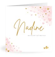 Geboortekaartjes met de naam Nadine