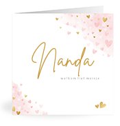 Geboortekaartjes met de naam Nanda
