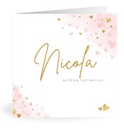 Geboortekaartjes met de naam Nicola