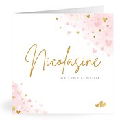 Geboortekaartjes met de naam Nicolasine