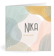Geburtskarten mit dem Vornamen Nika