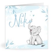 Geburtskarten mit dem Vornamen Niko