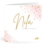 Geboortekaartjes met de naam Nila
