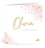Geburtskarten mit dem Vornamen Olivia