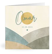 Geburtskarten mit dem Vornamen Omar