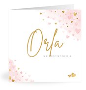 Geboortekaartjes met de naam Orla