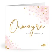 Geboortekaartjes met de naam Oumayra