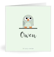 Geboortekaartjes met de naam Owen