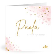 Geboortekaartjes met de naam Paola