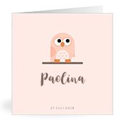 Geburtskarten mit dem Vornamen Paolina
