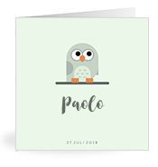 Geburtskarten mit dem Vornamen Paolo