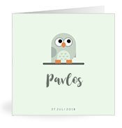 Geburtskarten mit dem Vornamen Pavlos