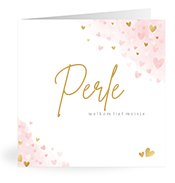 Geboortekaartjes met de naam Perle