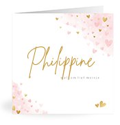 Geburtskarten mit dem Vornamen Philippine