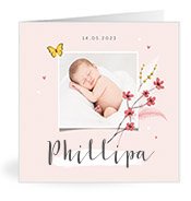 Geburtskarten mit dem Vornamen Phillipa