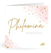 Geboortekaartjes met de naam Philomina