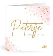 Geboortekaartjes met de naam Pietertje