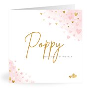 Geboortekaartjes met de naam Poppy