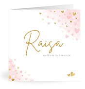 Geboortekaartjes met de naam Raisa