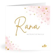 Geboortekaartjes met de naam Rana