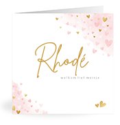 Geboortekaartjes met de naam Rhodé