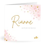 Geboortekaartjes met de naam Rianne