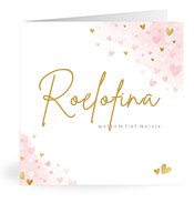 Geboortekaartjes met de naam Roelofina