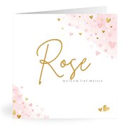 Geboortekaartjes met de naam Rose