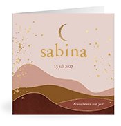 Geboortekaartjes met de naam Sabina