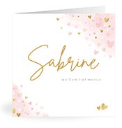 Geboortekaartjes met de naam Sabrine