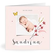 Geboortekaartjes met de naam Sandrina