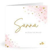 Geboortekaartjes met de naam Sanna