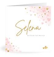 Geboortekaartjes met de naam Selena