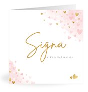 Geboortekaartjes met de naam Signa