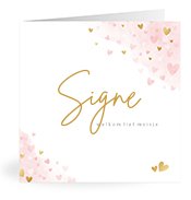 Geboortekaartjes met de naam Signe