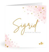 Geboortekaartjes met de naam Sigrid