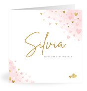 Geboortekaartjes met de naam Silvia