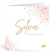 Geboortekaartjes met de naam Silvie