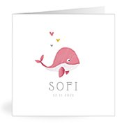 Geburtskarten mit dem Vornamen Sofi