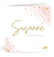Geboortekaartjes met de naam Susanne