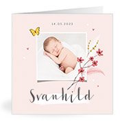 Geburtskarten mit dem Vornamen Svanhild
